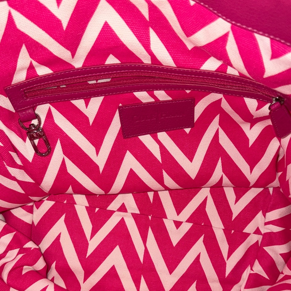Cole Haan Tan and Pink Tote Bag - Picture 10 of 13